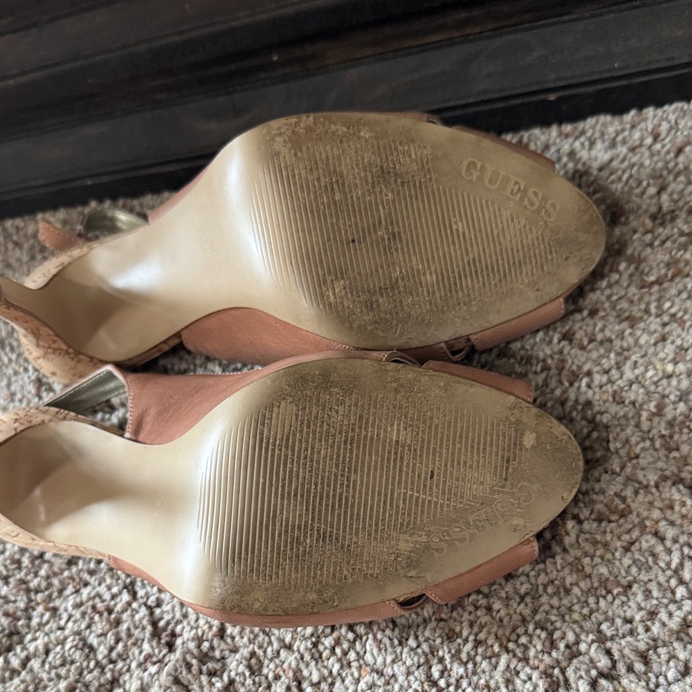 Guess Women's Mauve Slingback Heels - Picture 6 of 10